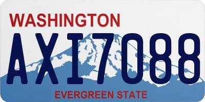 WA license plate AXI7088