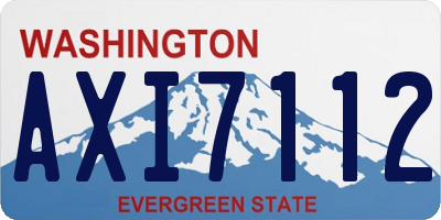 WA license plate AXI7112