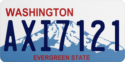 WA license plate AXI7121