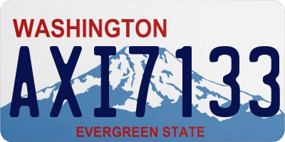 WA license plate AXI7133