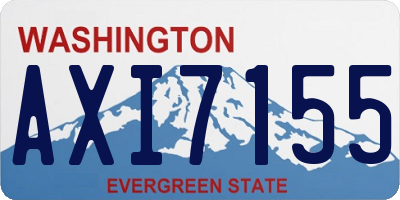 WA license plate AXI7155