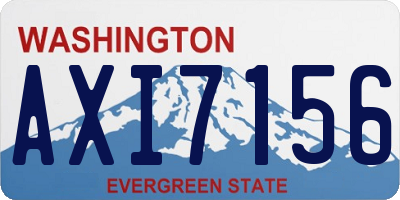 WA license plate AXI7156