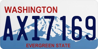 WA license plate AXI7169