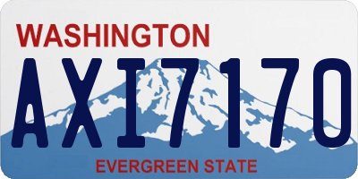 WA license plate AXI7170