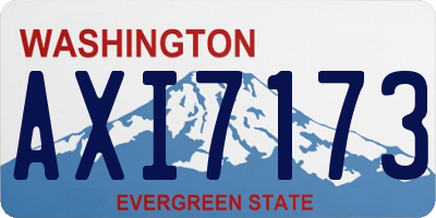 WA license plate AXI7173