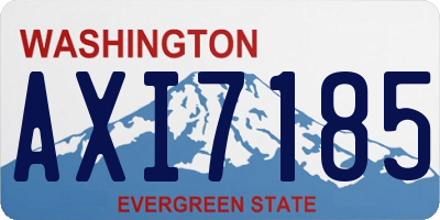 WA license plate AXI7185
