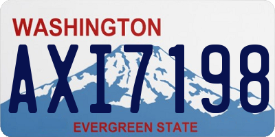 WA license plate AXI7198
