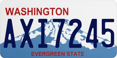 WA license plate AXI7245
