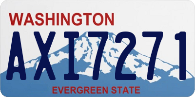 WA license plate AXI7271