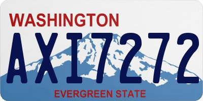 WA license plate AXI7272