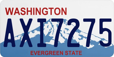 WA license plate AXI7275