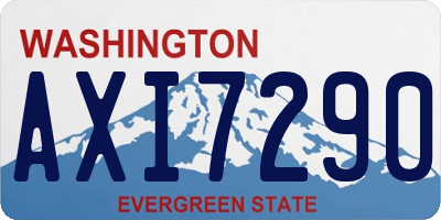 WA license plate AXI7290