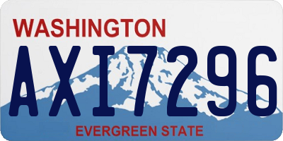 WA license plate AXI7296