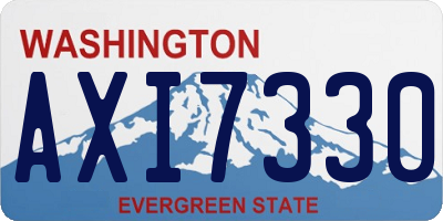 WA license plate AXI7330