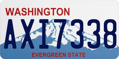 WA license plate AXI7338