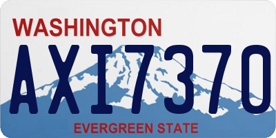 WA license plate AXI7370
