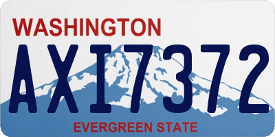 WA license plate AXI7372