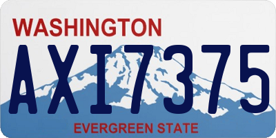 WA license plate AXI7375