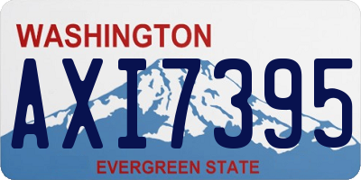 WA license plate AXI7395