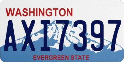 WA license plate AXI7397