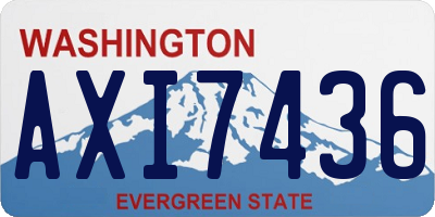 WA license plate AXI7436