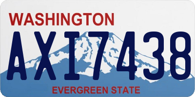 WA license plate AXI7438
