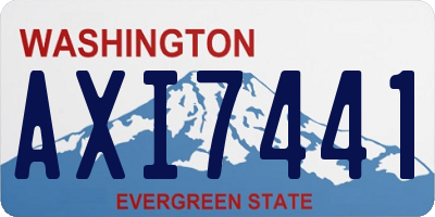 WA license plate AXI7441