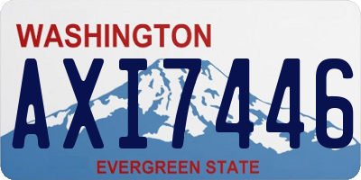 WA license plate AXI7446
