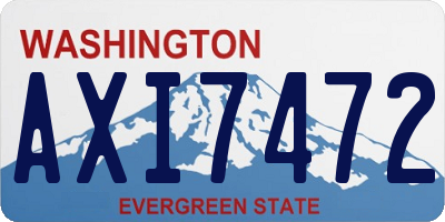 WA license plate AXI7472