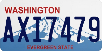 WA license plate AXI7479