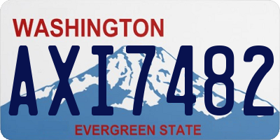 WA license plate AXI7482