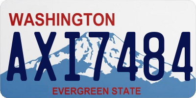 WA license plate AXI7484