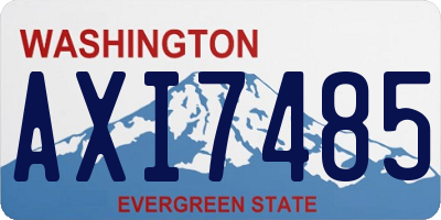 WA license plate AXI7485