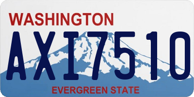 WA license plate AXI7510