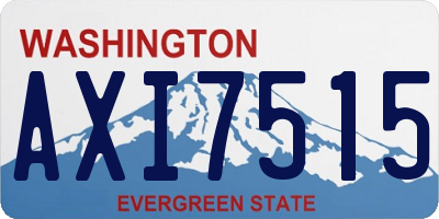 WA license plate AXI7515