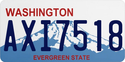 WA license plate AXI7518