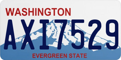 WA license plate AXI7529