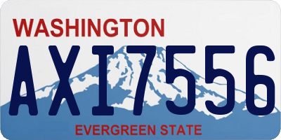 WA license plate AXI7556