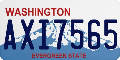 WA license plate AXI7565