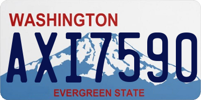 WA license plate AXI7590
