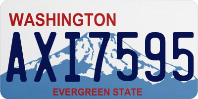 WA license plate AXI7595