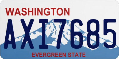 WA license plate AXI7685