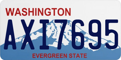 WA license plate AXI7695