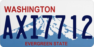 WA license plate AXI7712