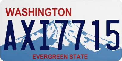 WA license plate AXI7715