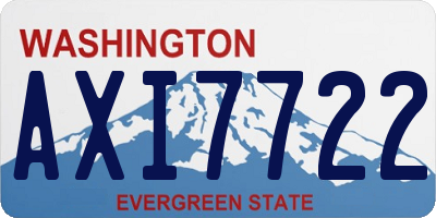 WA license plate AXI7722
