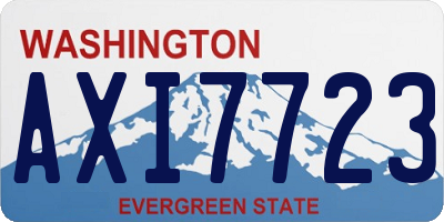 WA license plate AXI7723