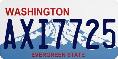 WA license plate AXI7725
