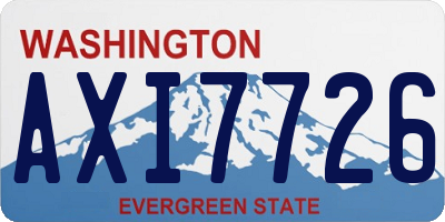 WA license plate AXI7726