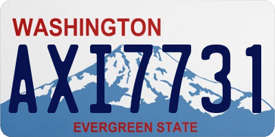 WA license plate AXI7731